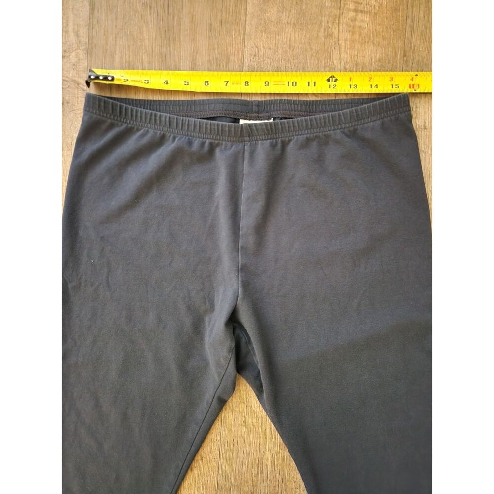 J JILL Size L Pima Cotton Capri Leggings Stretch Pants Navy Pull On - Picture 5 of 8